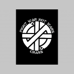 Crass - Fight War not Wars   mikina s kapucou stiahnutelnou šnúrkami a klokankovým vreckom vpredu